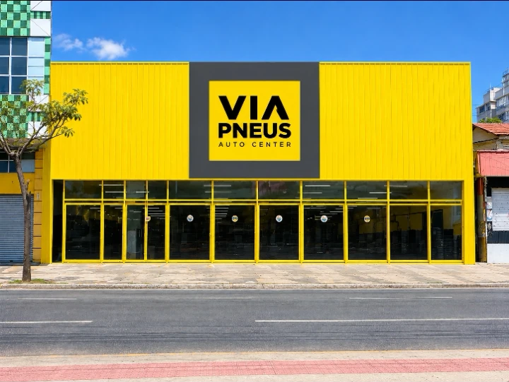 Fachada da Via Pneus Pedro II